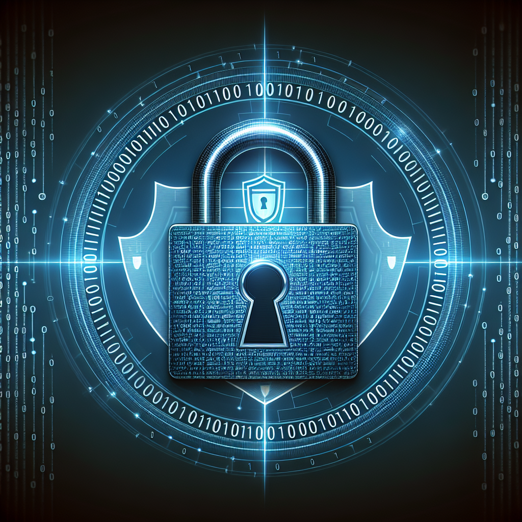 "Digital padlock with binary code overlay symbolizing the intersection of hacking and smart lock security enhancement"