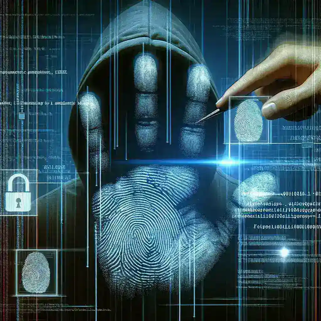 "Infographic illustrating common vulnerabilities in biometric authentication systems exploited by hackers, highlighting methods such as spoofing fingerprints and facial recognition bypass techniques."