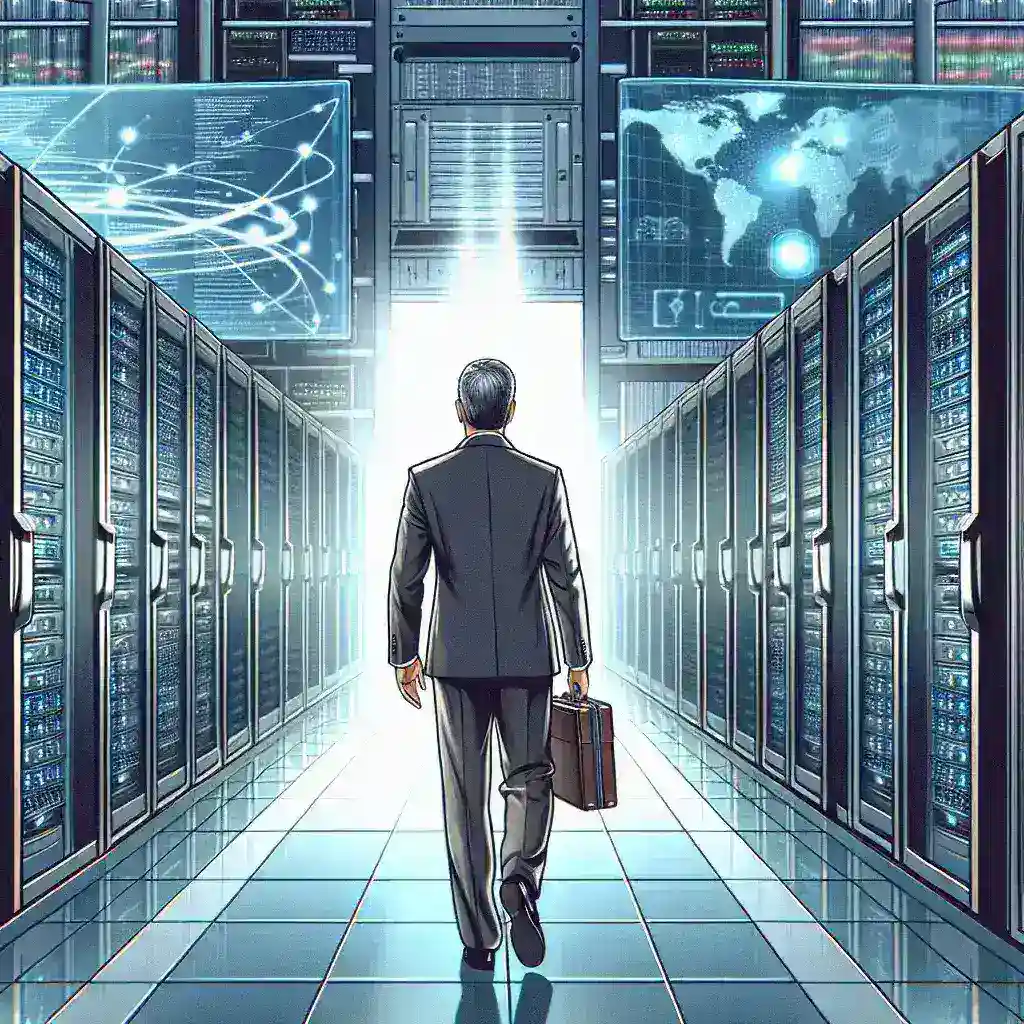 "Image of Tesla headquarters with the Dojo supercomputer facility in the background, representing the recent departure of a key executive overseeing its development."