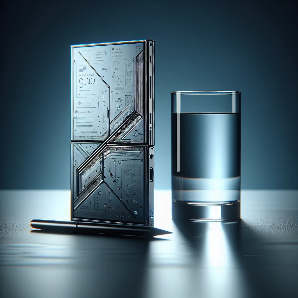 "Google Pixel 10 Pro Fold smartphone showcased with sleek design and vibrant display, highlighting IP68 rating for water and dust resistance in technology review article."