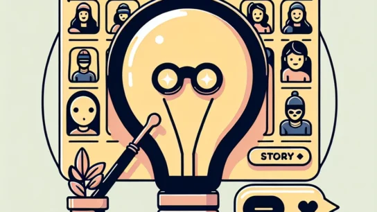 "Person using anonymous Instagram Story viewer tool on a smartphone, showcasing various story viewing options and privacy features for discreet browsing."