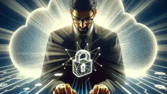 "Cybersecurity expert conducting ethical hacking on cloud services infrastructure to enhance security and protect sensitive data."