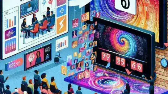 "Engaging webinar footage showcasing a speaker presenting key concepts, perfect for transforming into a dynamic 60-second video advertisement."