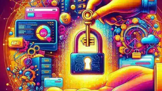 Alt text: "Illustration of Poshmark API integration process with e-commerce elements, showcasing seamless data flow and enhanced sales opportunities for online retailers."
