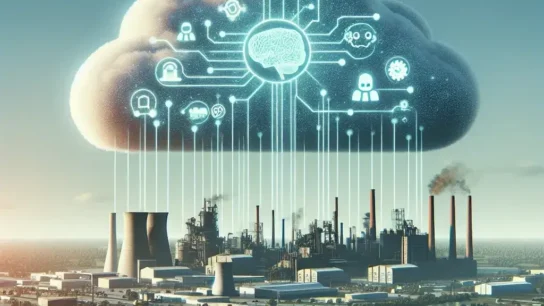 "Map illustration of Microsoft’s new cloud regions in the Midwest, highlighting locations aimed at bolstering AI and manufacturing sectors."