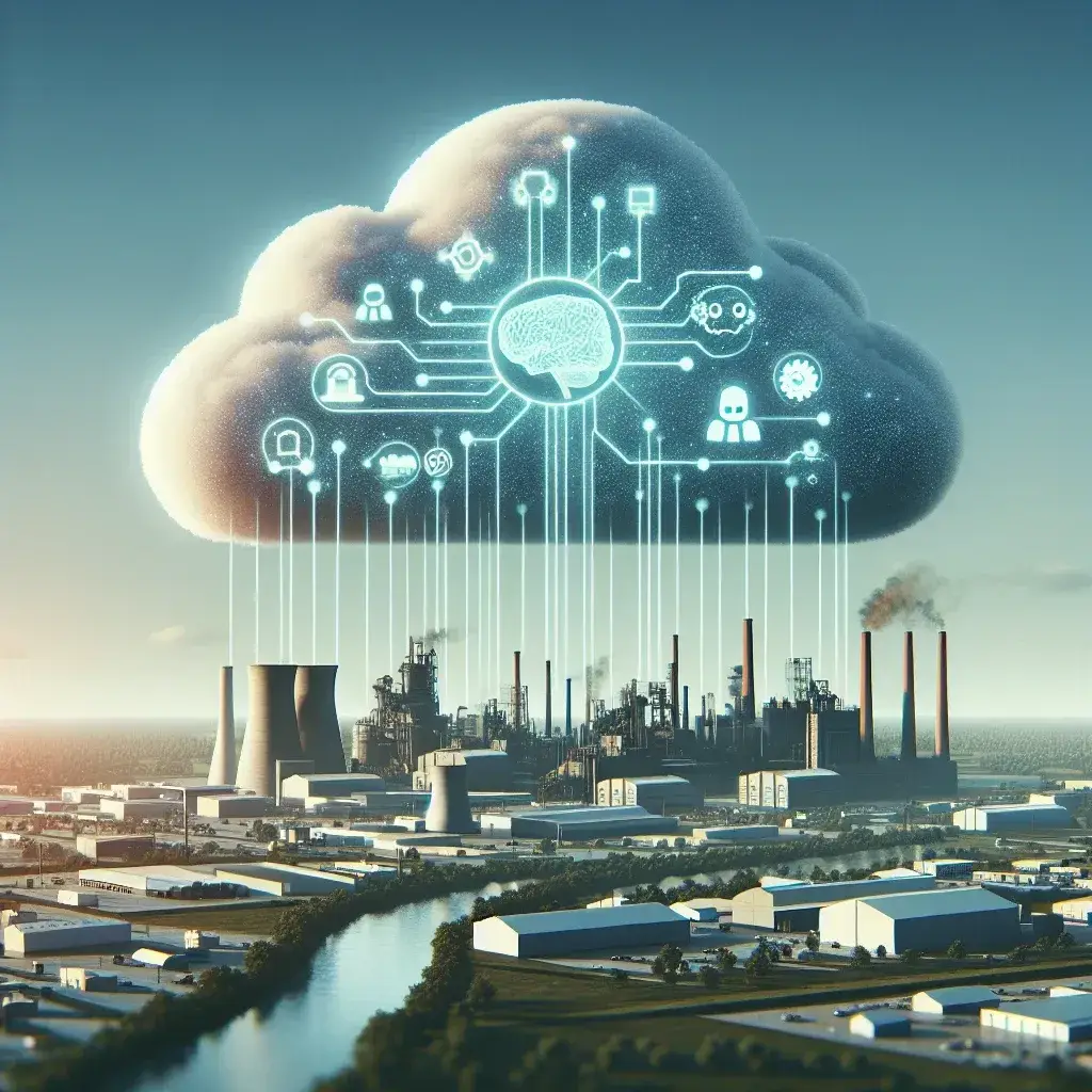 "Map illustration of Microsoft’s new cloud regions in the Midwest, highlighting locations aimed at bolstering AI and manufacturing sectors."