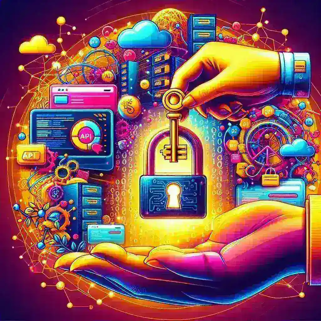 Alt text: "Illustration of Poshmark API integration process with e-commerce elements, showcasing seamless data flow and enhanced sales opportunities for online retailers."