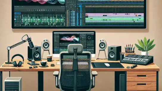 "Professional video editor using advanced software on a laptop for smoother playback during editing, highlighting essential techniques for effective video production."