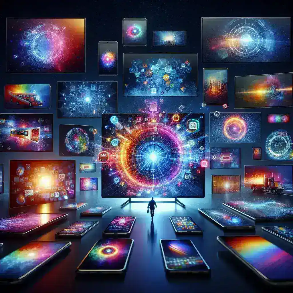 "Image showcasing the new screen modes unveiled for enhanced viewing experiences, featuring side-by-side comparisons of standard and upgraded display settings on modern devices."